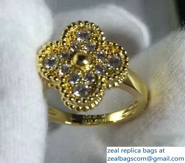 Van Cleef & Arpels Vintage Alhambra ring - Click Image to Close